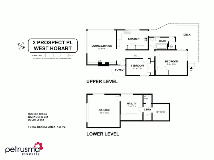 Floorplan of Homely house listing, 2 Prospect Place, West Hobart TAS 7000