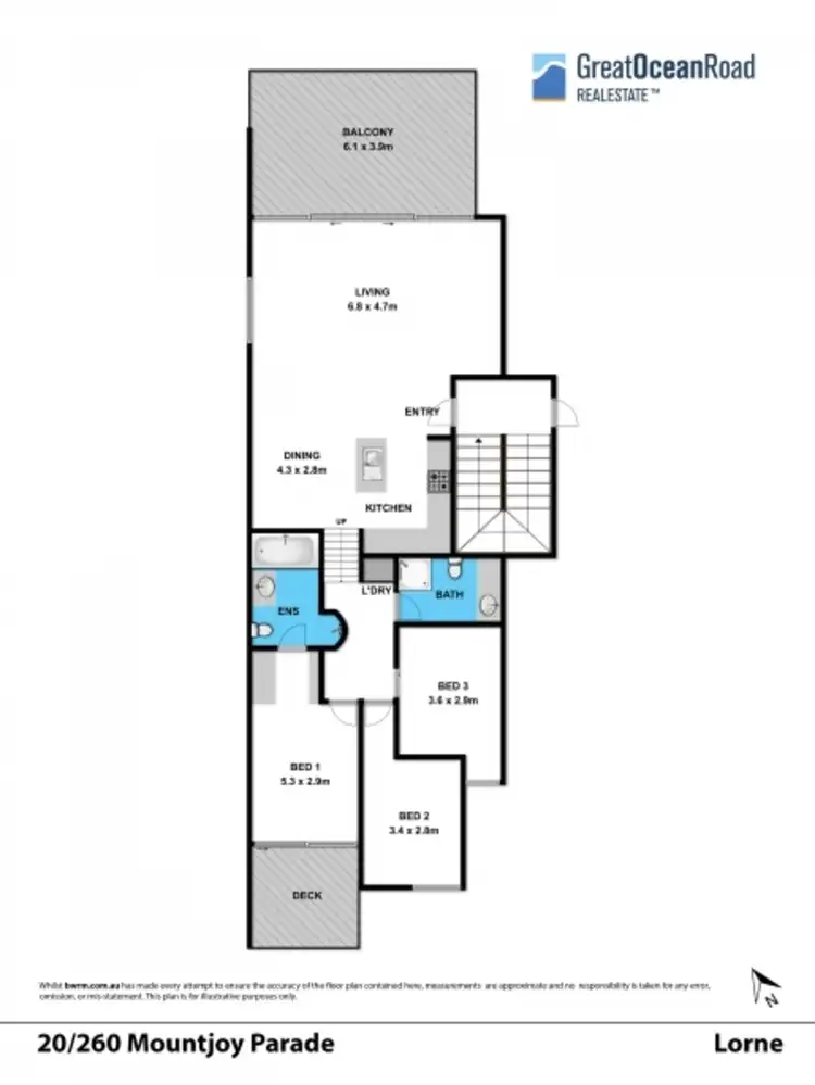 Floorplan of Homely apartment listing, 20/256 - 260 Mountjoy Parade, Lorne VIC 3232