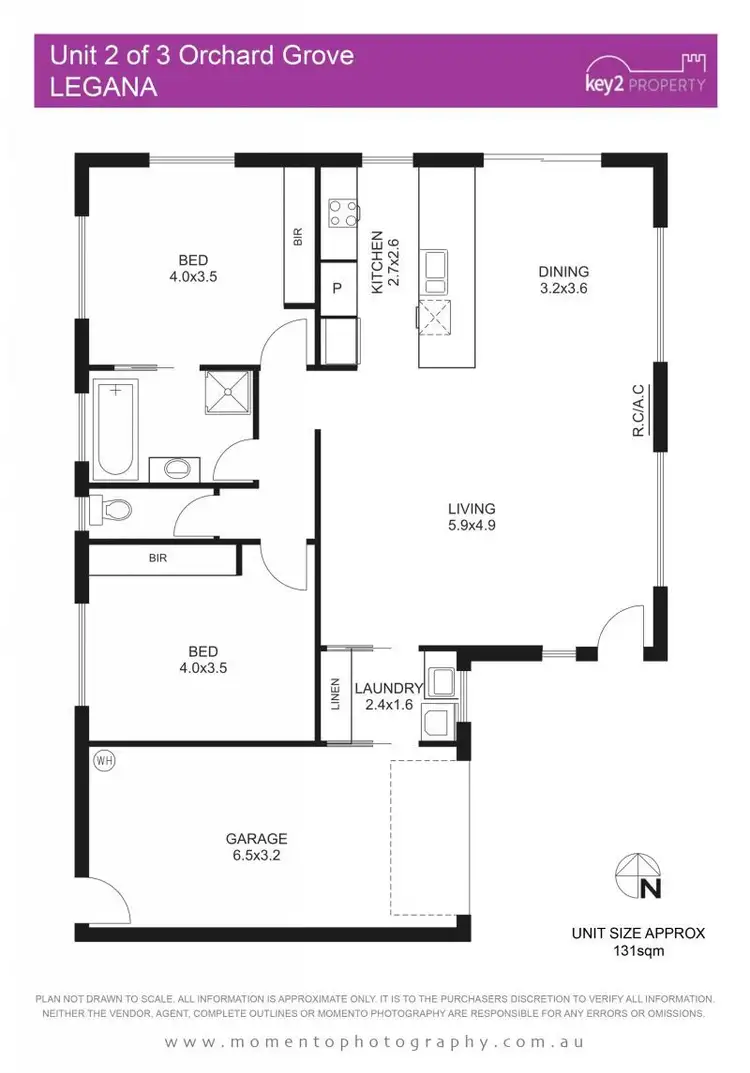 Floorplan of Homely unit listing, 2/3 Orchard Avenue, Legana TAS 7277