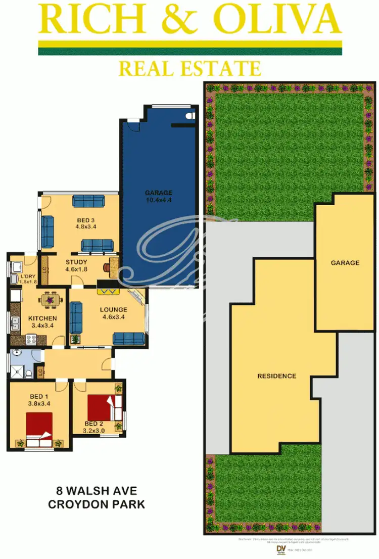 Floorplan of Homely house listing, 8 Walsh Avenue, Croydon Park NSW 2133