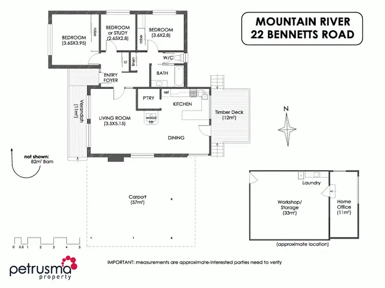 Floorplan of Homely house listing, 22 Bennetts Road, Mountain River TAS 7109