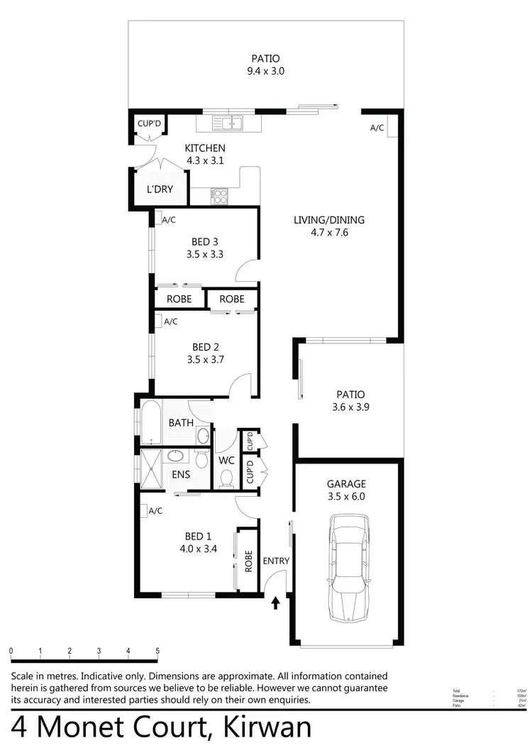 Floorplan of Homely house listing, 4 Monet Close, Kirwan QLD 4817