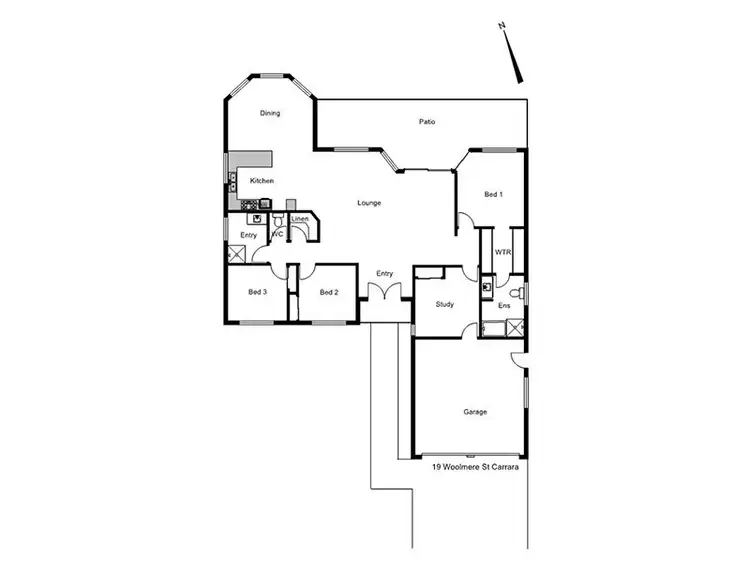 Floorplan of Homely house listing, 19 Woolmere Street, Carrara QLD 4211