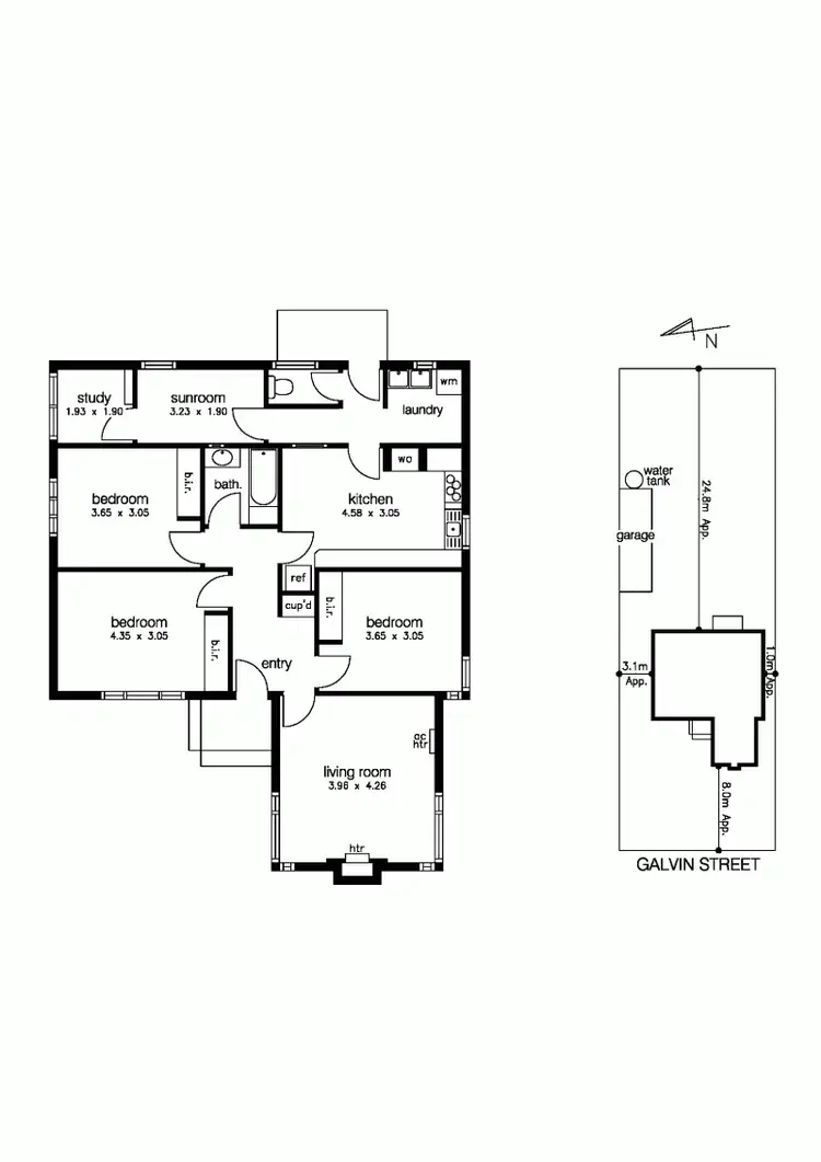 Floorplan of Homely house listing, 52 Galvin Street, Altona VIC 3018