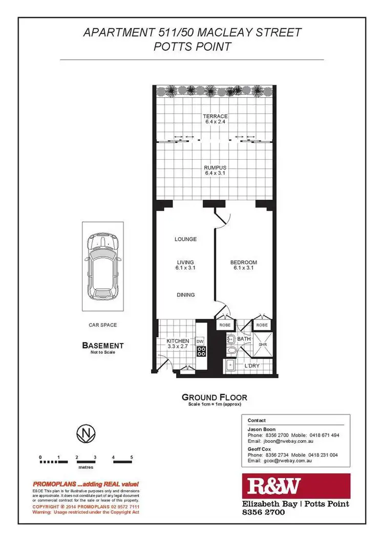 Floorplan of Homely apartment listing, 511/50 Macleay Street, Potts Point NSW 2011