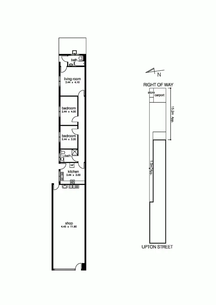 Floorplan of Homely house listing, 28A Upton Street, Altona VIC 3018