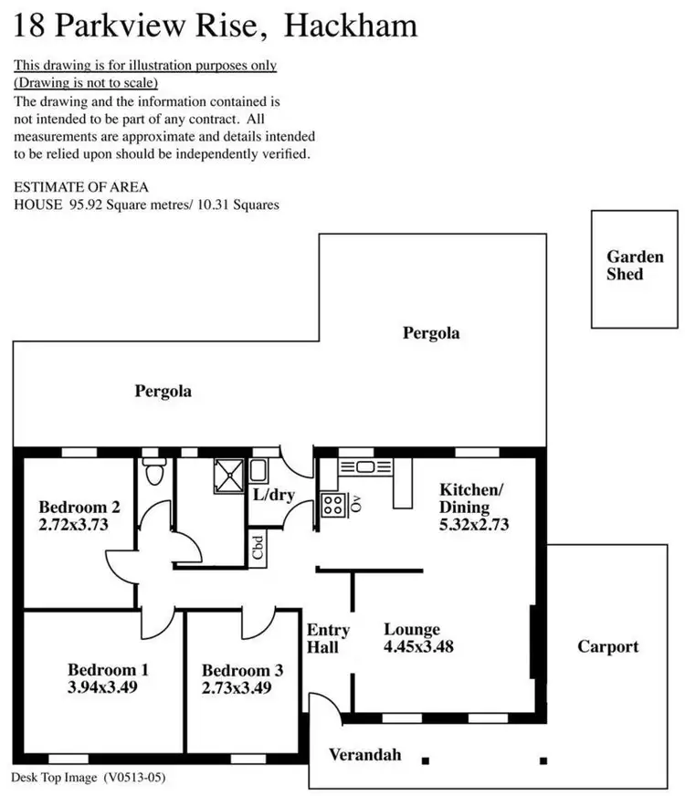 Floorplan of Homely house listing, 18 Parkview Rise, Hackham SA 5163
