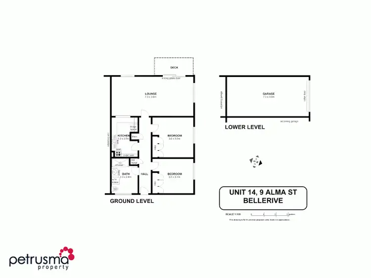 Floorplan of Homely unit listing, 14/9 Alma Street, Bellerive TAS 7018