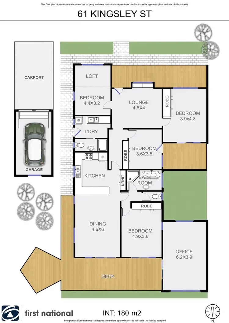 Floorplan of Homely house listing, 61 Kingsley Street, Byron Bay NSW 2481