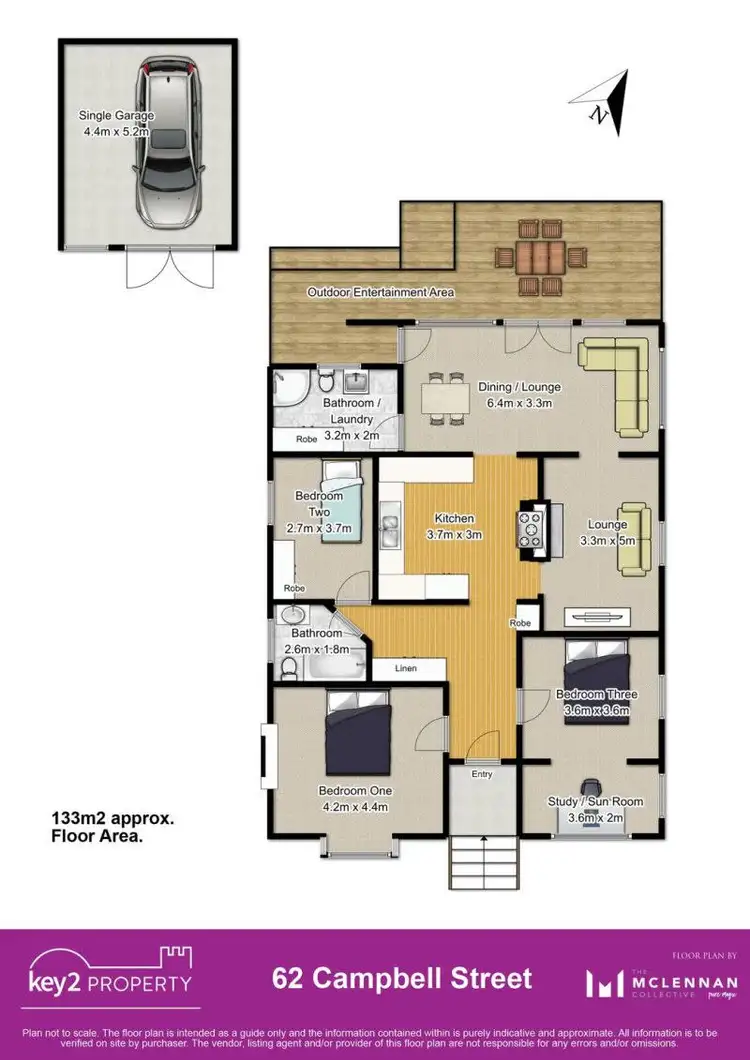 Floorplan of Homely house listing, 62 Campbell Street, Newstead TAS 7250