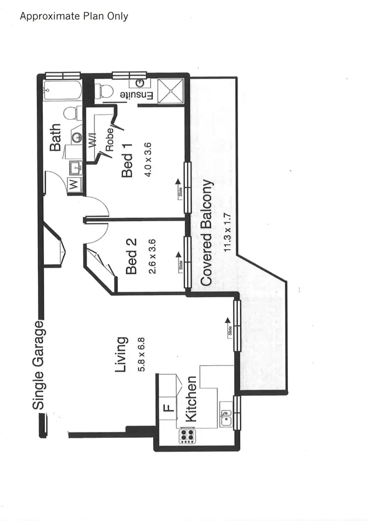 Floorplan of Homely unit listing, 1/35 Durham Street, St Lucia QLD 4067