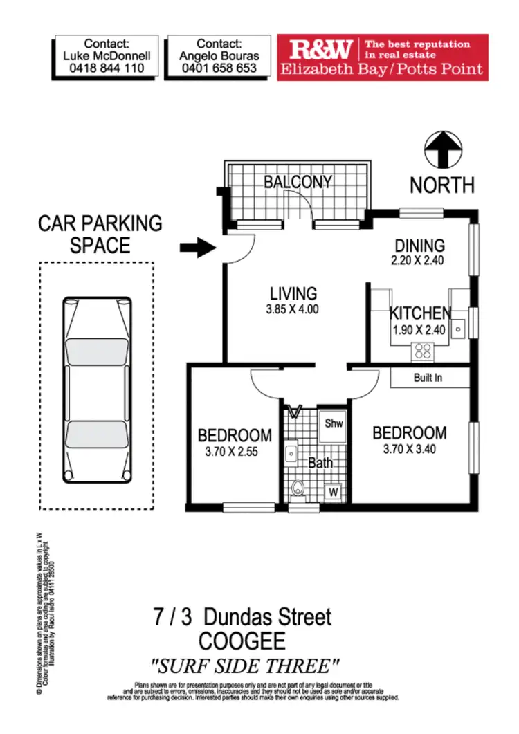 Floorplan of Homely apartment listing, 7/3 Dundas Street, Coogee NSW 2034