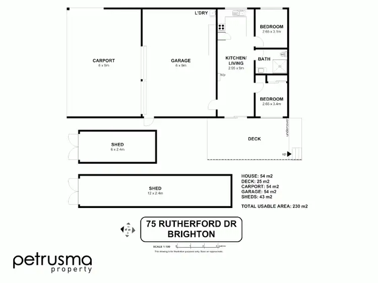 Floorplan of Homely land listing, 75 Rutherford Drive, Brighton TAS 7030