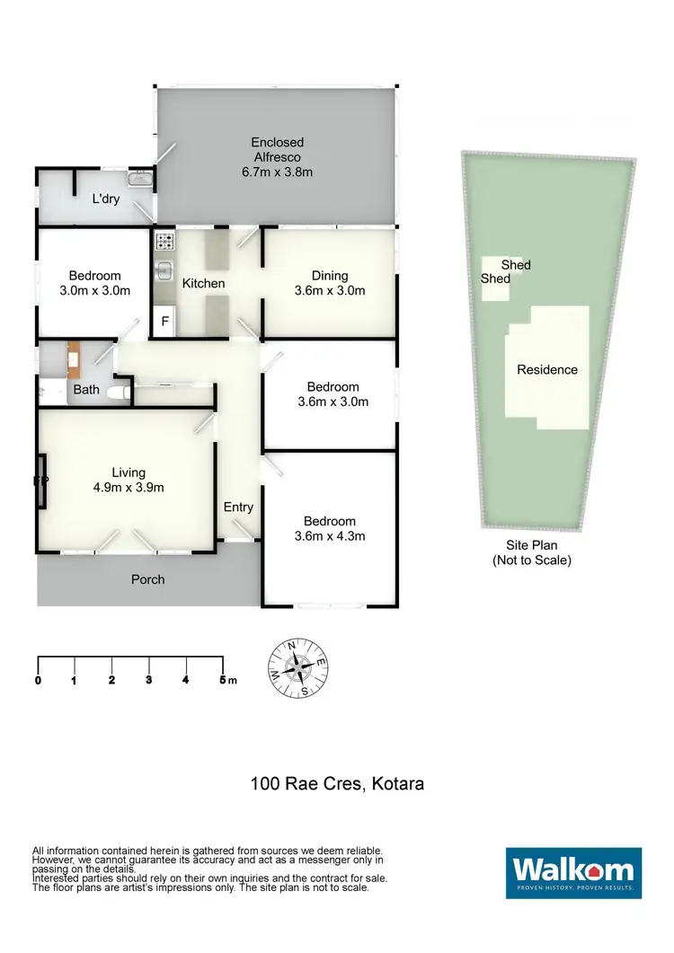 Floorplan of Homely house listing, 100 Rae Crescent, Kotara NSW 2289