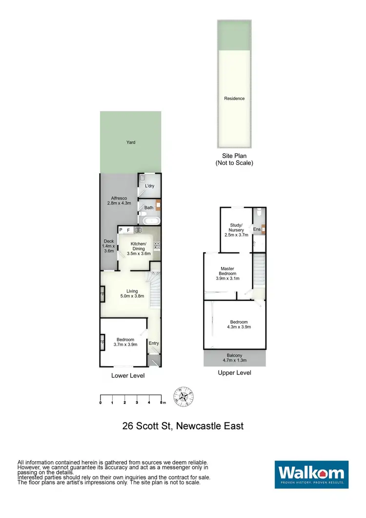 Floorplan of Homely house listing, 26 Scott Street, Newcastle East NSW 2300