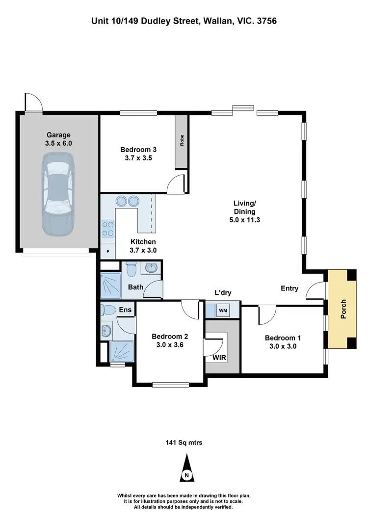 Floorplan of Homely unit listing, 10/149 Dudley Street, Wallan VIC 3756
