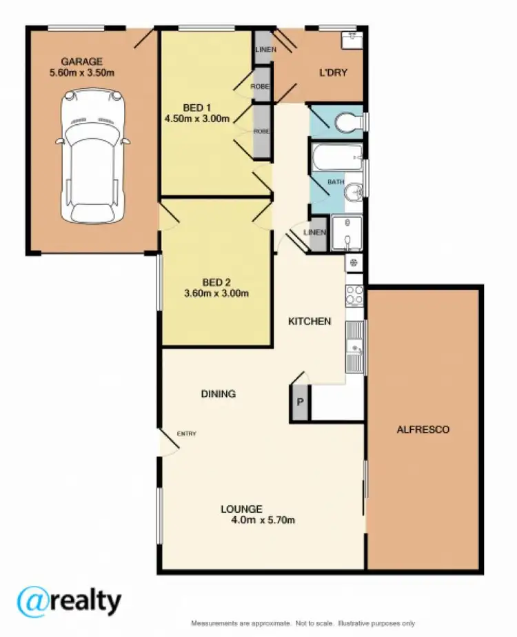 Floorplan of Homely unit listing, 2/440 Union Road, Lavington NSW 2641