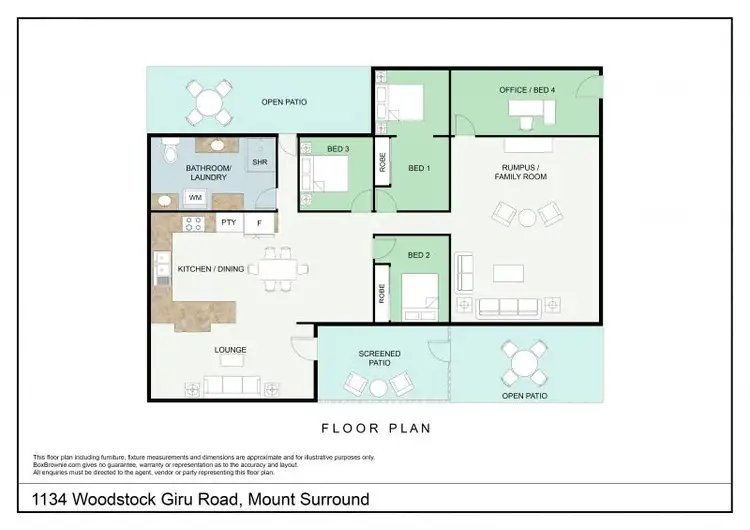Floorplan of Homely rural property listing, 1134 Woodstock Giru Road, Mount Surround QLD 4809