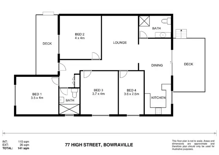 Floorplan of Homely house listing, 77 High Street, Bowraville NSW 2449