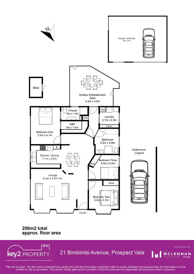 Floorplan of Homely house listing, 21 Bimbimbi Avenue, Prospect Vale TAS 7250