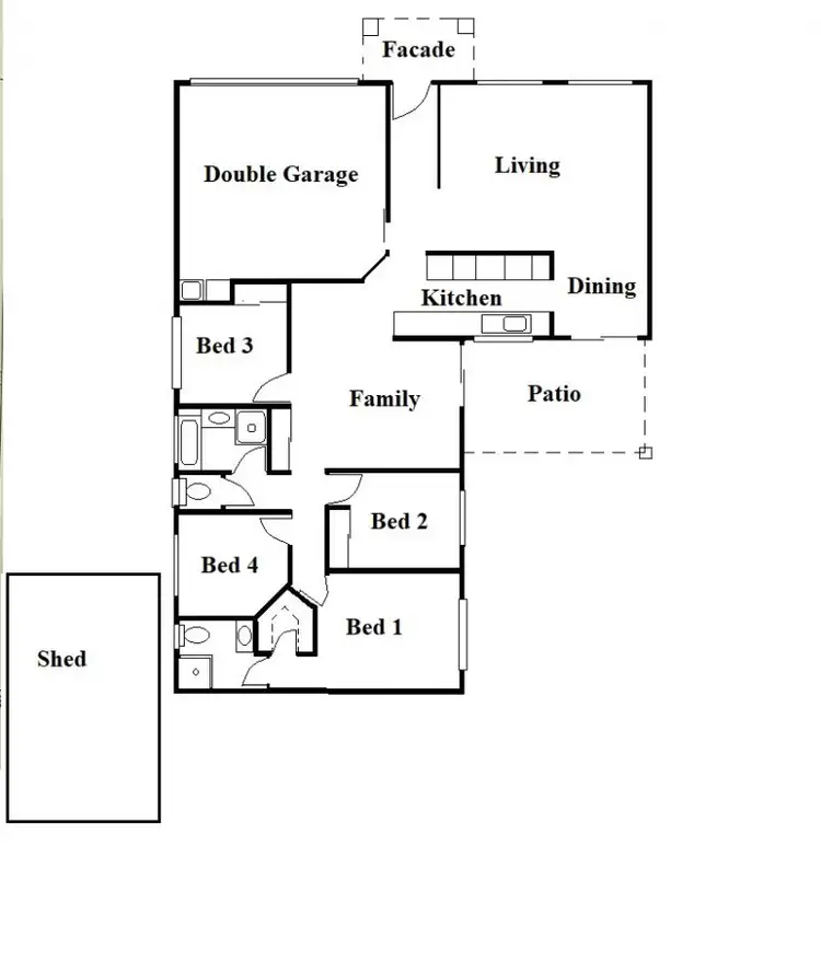 Floorplan of Homely house listing, 48 Robertson Drive, Burnside QLD 4560