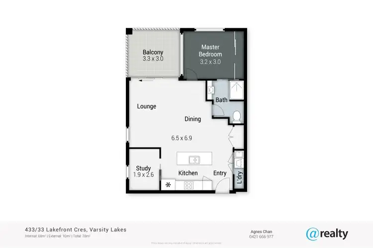 Floorplan of Homely apartment listing, 433/33 Lakefront Crescent, Varsity Lakes QLD 4227