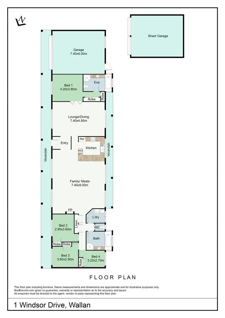Floorplan of Homely house listing, 1 Windsor Drive, Wallan VIC 3756