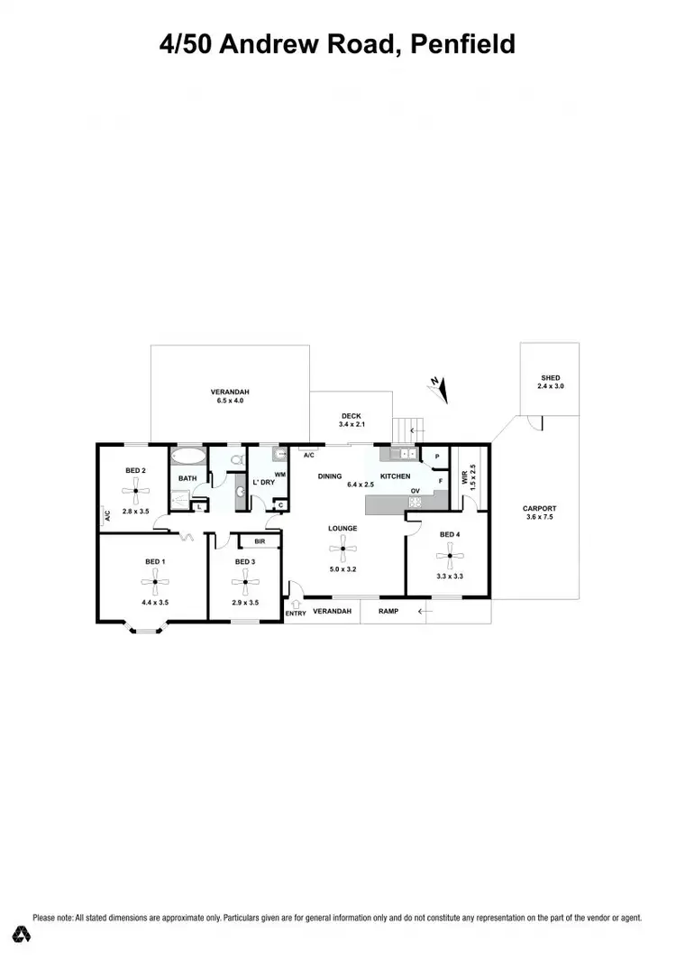 Floorplan of Homely house listing, 4/50 Andrews Road, Penfield SA 5121