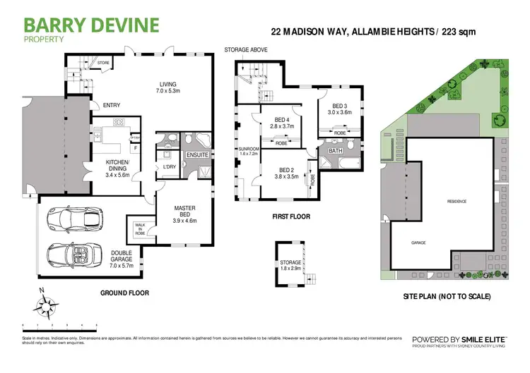 Floorplan of Homely house listing, 22 Madison Way, Allambie Heights NSW 2100