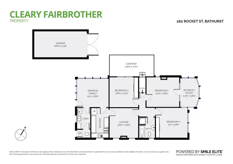 Floorplan of Homely house listing, 262 Rocket Street, Bathurst NSW 2795
