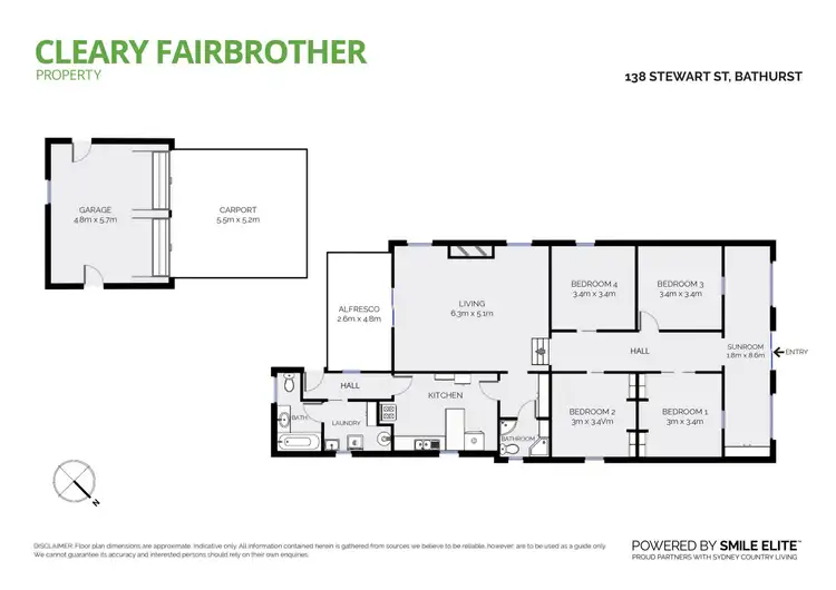 Floorplan of Homely house listing, 138 Stewart Street, Bathurst NSW 2795