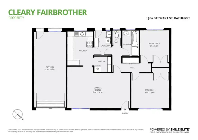 Floorplan of Homely house listing, 138a Stewart Street, Bathurst NSW 2795