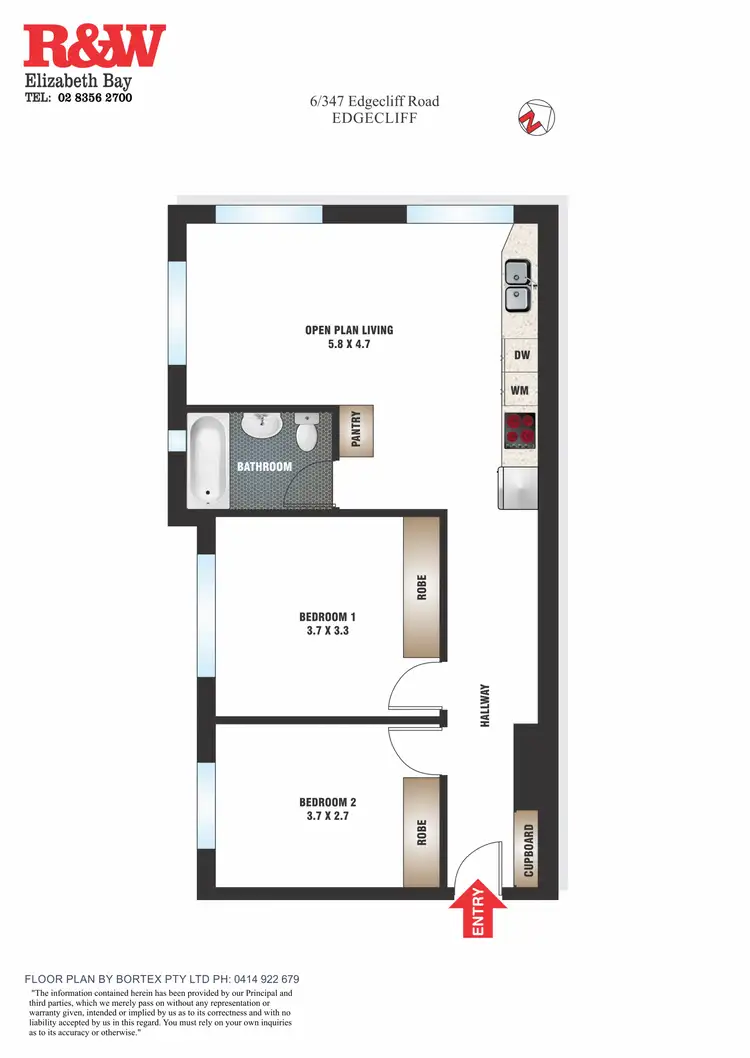 Floorplan of Homely apartment listing, 6/347 Edgecliff Road, Edgecliff NSW 2027