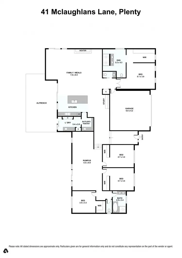 Floorplan of Homely house listing, 41 Mclaughlans Lane, Plenty VIC 3090