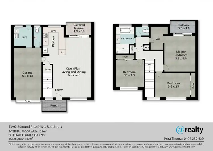 Floorplan of Homely townhouse listing, 53/97 Edmund Rice Drive, Southport QLD 4215