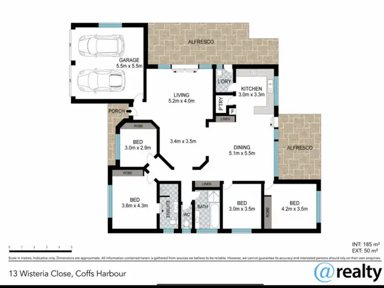 Floorplan of Homely house listing, 13 Wisteria Close, Coffs Harbour NSW 2450