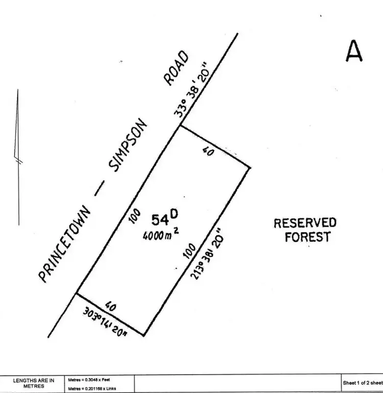 Floorplan of Homely land listing, 2001 Princetown Road, Princetown VIC 3269