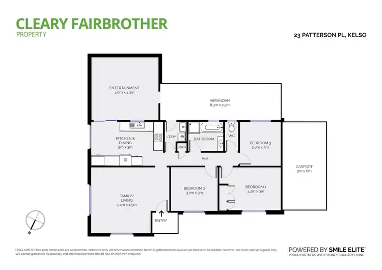 Floorplan of Homely house listing, 23 Patterson Place, Kelso NSW 2795