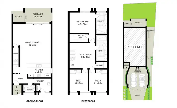 Floorplan of Homely villa listing, 168 North Hill Drive, Robina QLD 4226