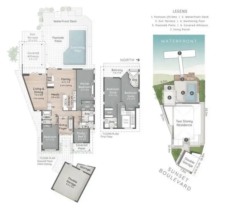 Floorplan of Homely house listing, 46A Sunset Boulevard, Surfers Paradise QLD 4217