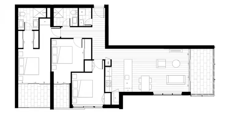 Floorplan of Homely apartment listing, 22204/28 Merivale St, South Brisbane QLD 4101