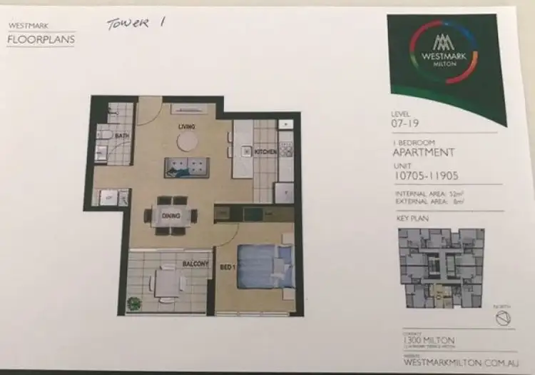 Floorplan of Homely apartment listing, 11105/22-36 Railway Terrace, Milton QLD 4064