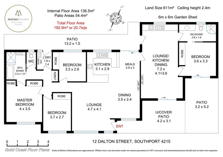 Floorplan of Homely house listing, 12 Dalton Street, Southport QLD 4215