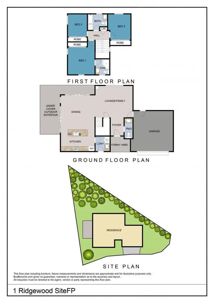 Floorplan of Homely house listing, 1 Ridgewood Close, Pacific Pines QLD 4211