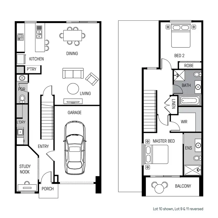 Floorplan of Homely townhouse listing, Lot 09 Wanderer Circuit, Wollert VIC 3750