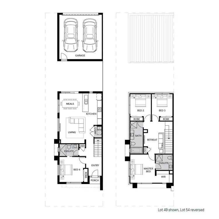 Floorplan of Homely townhouse listing, Lot 49 Wanderer Drive, Wollert VIC 3750
