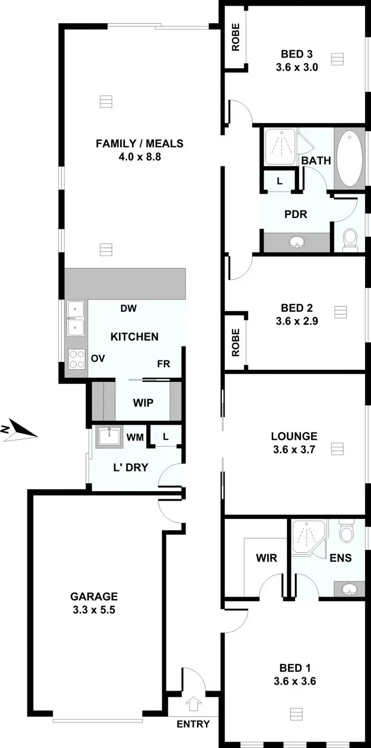 Floorplan of Homely house listing, 5 Stapleton Court, Salisbury North SA 5108