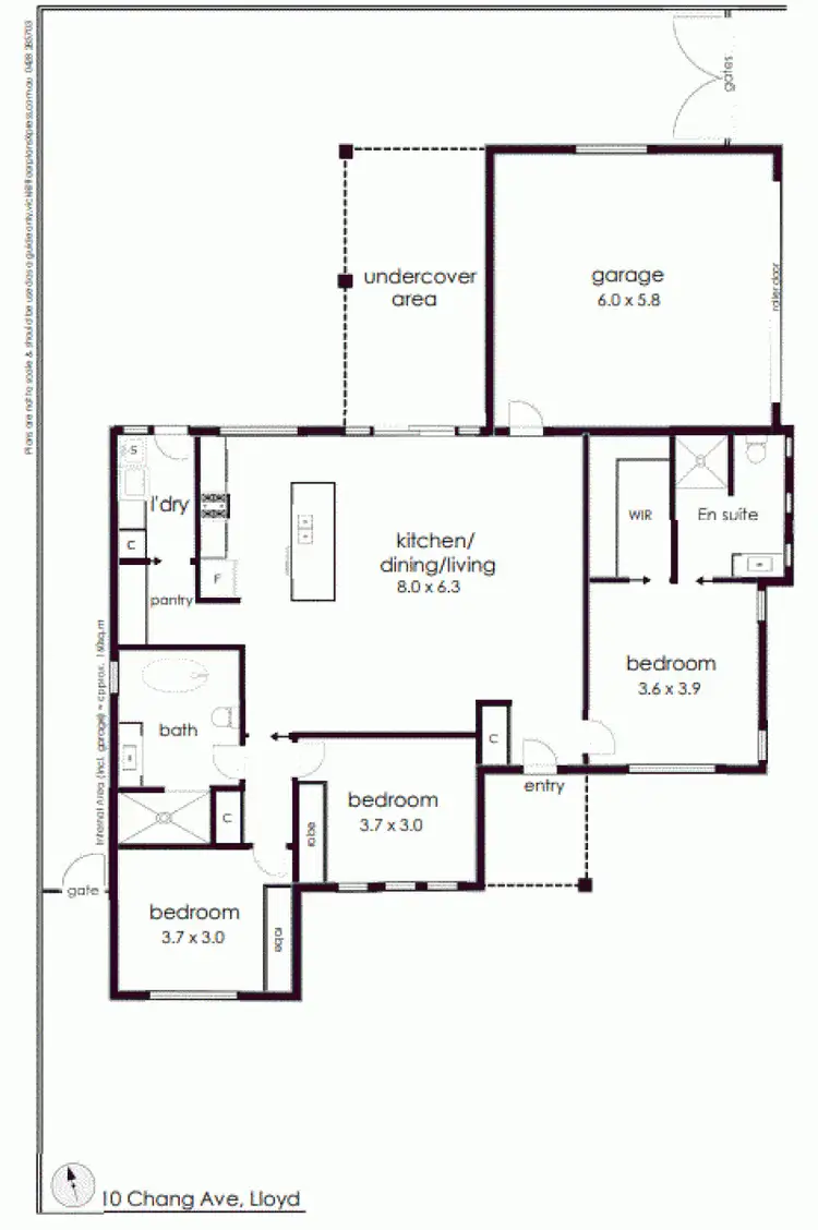 Floorplan of Homely house listing, 10 Chang Avenue, Lloyd NSW 2650