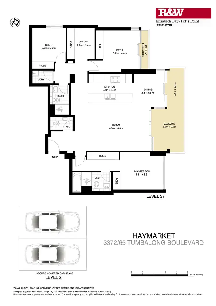 Floorplan of Homely apartment listing, 3372/65 Tumbalong Boulevard, Haymarket NSW 2000