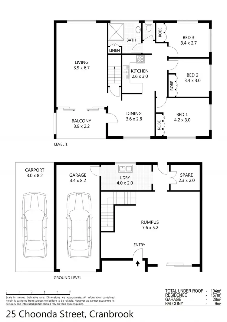 Floorplan of Homely house listing, 25 Choonda Street, Cranbrook QLD 4814
